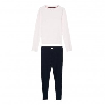 Stretch Cotton Pyjama Set Rib