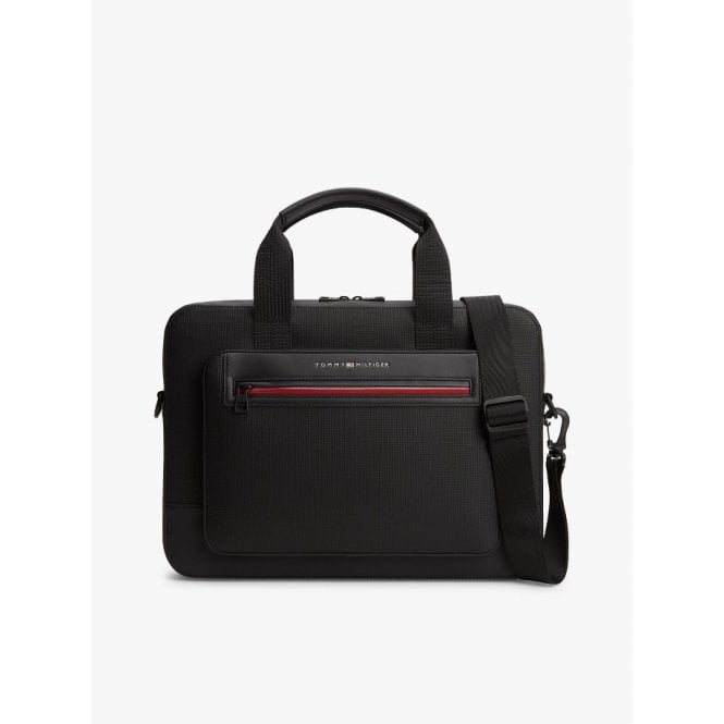 Tommy Hilfiger TH Foundation Metal Logo Laptop Bag