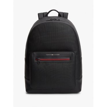 TH Foundation Metal Logo Textured Dome Backpack