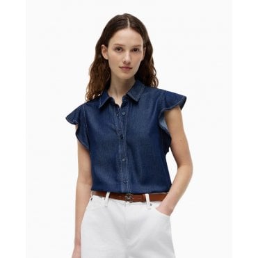 Volant Denim Shirt