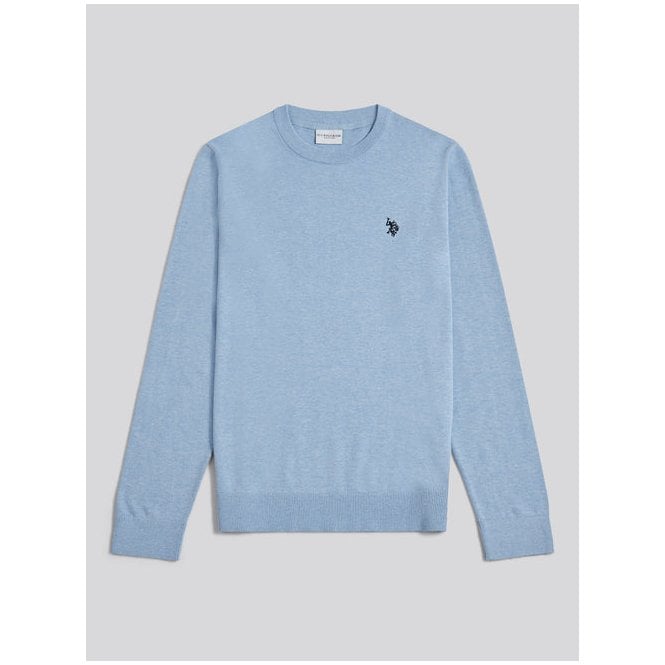U.S. Polo ASSN. Double Horsemen Cotton Knit Crew Jumper