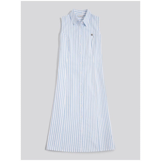 U.S. Polo ASSN. Sleeveless Tie-Back Midi Shirt Dress