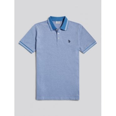 Two Tone Pique Tipped Polo Shirt