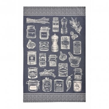 Herbs & Spices Cotton Tea Towel
