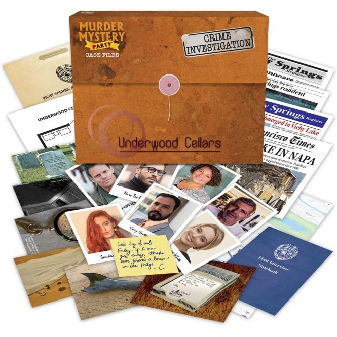 University Games Murder Mystery Case Files - Underwood Cellars