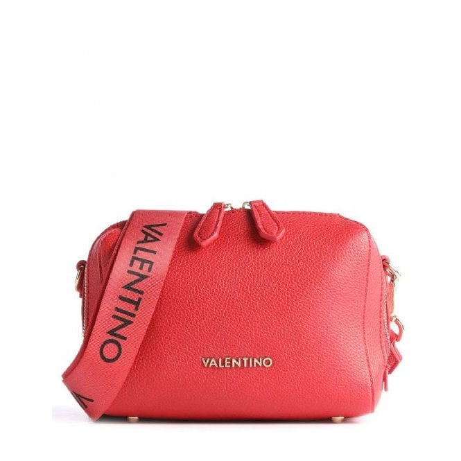 Valentino Pattie Haversack Pebbled Black Cross-Body Bag