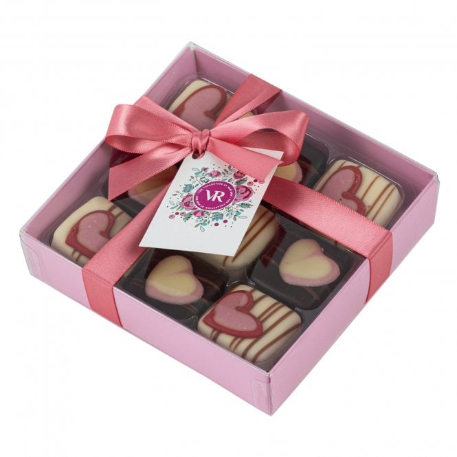 Van Roy Dark & White Salted caramel Chocs in Gift box 9pc