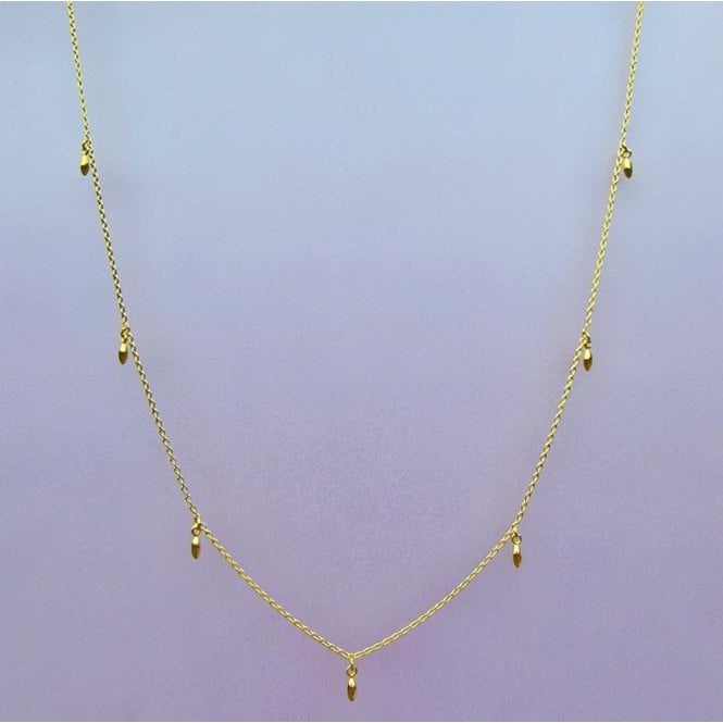 Vurchoo GOLD RICE LAYERING NECKLACE CAMBODIA