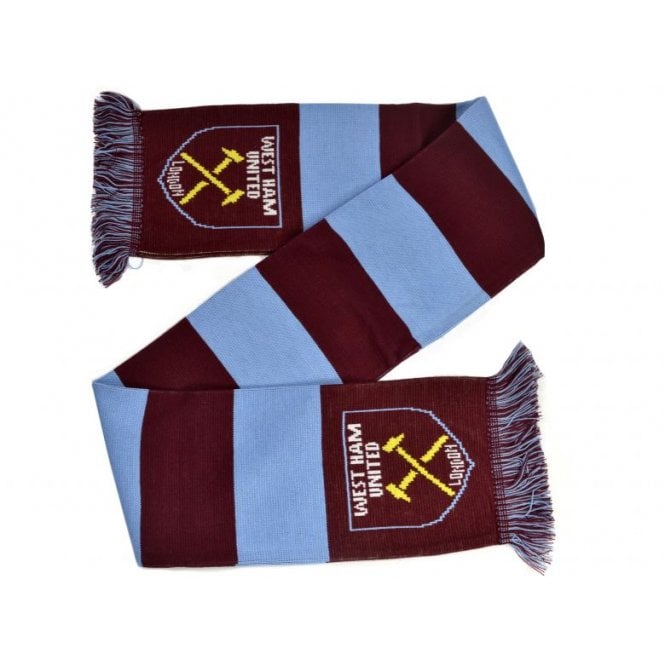 West Ham Jacquard Bar Scarf