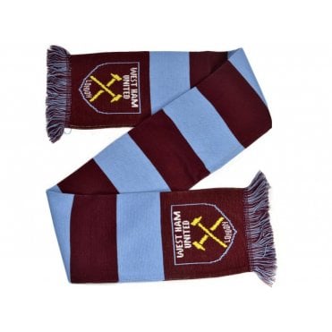West Ham Jacquard Bar Scarf