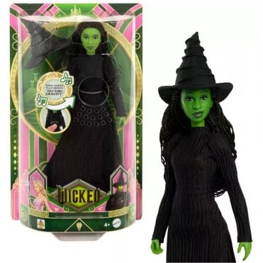 Wicked Singing Elphaba Fashion Doll Posable With Removable Movie Fashions & Accessories