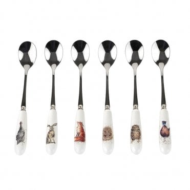 Country Animal Tea Spoons - Set of 6