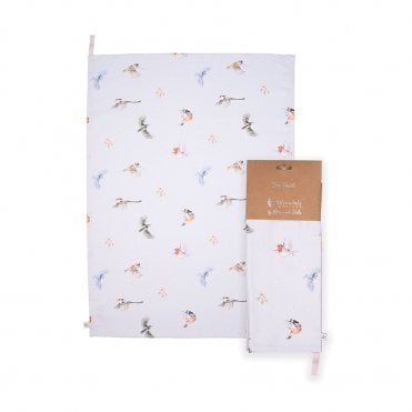 'Feathered Friends' Bird Tea Towel