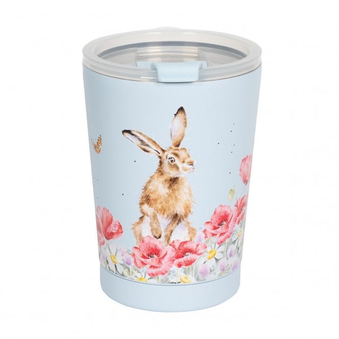 Wrendale Designs 'Field of Flowers' Hare Thermal Travel Cup