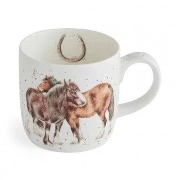 'Side By Side' Horses Mug