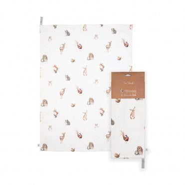 'Woodlanders' Woodland Animal Tea Towel
