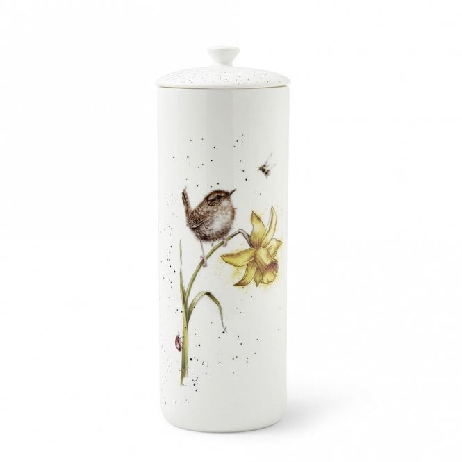 Wrendale Designs 'The Birds and The Bees' Wren Tall Lidded Storage Jar
