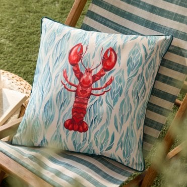 Abersoch Lobster Outdoor Cushion