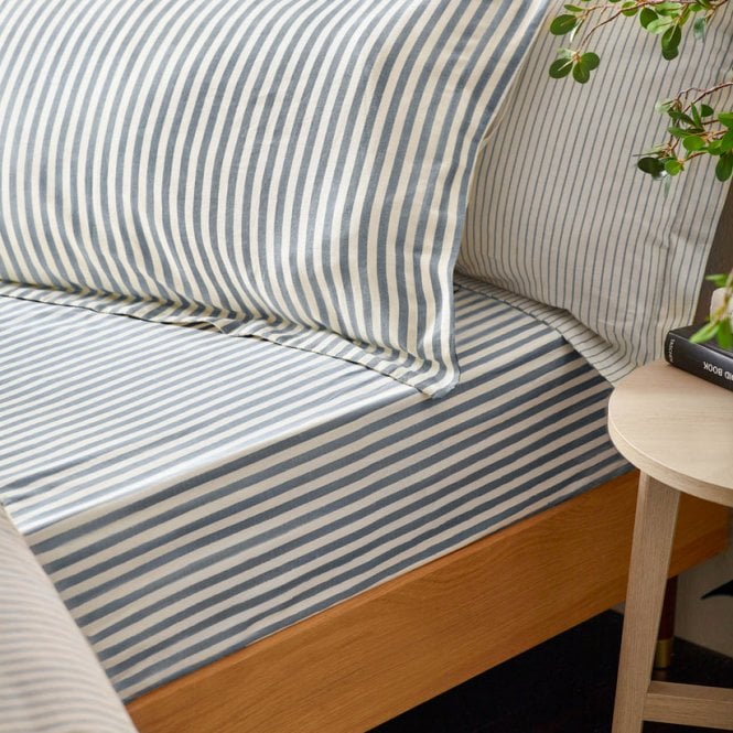 Yard Hebden Striped Fitted Sheet