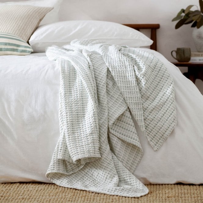 Yard Waffle Textured 100% Cotton Bedspread