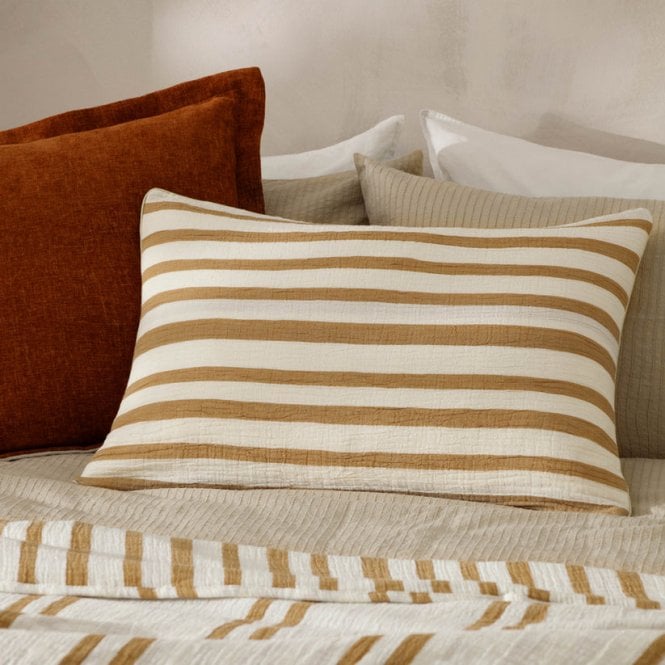 Yard Woven Stripe Cotton Cushion