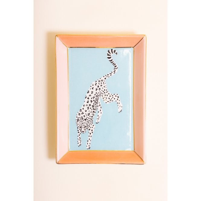 Yvonne Ellen Cheetah Rectangular Trinket Dish