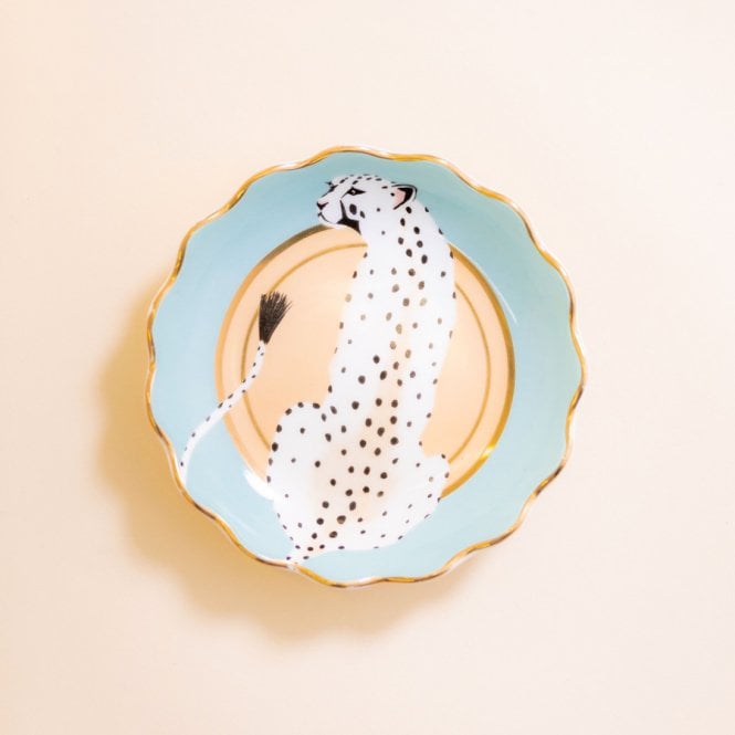 Yvonne Ellen Cheetah Round Trinket Dish