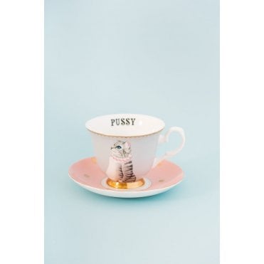 Pussy Cat Teacup & Saucer