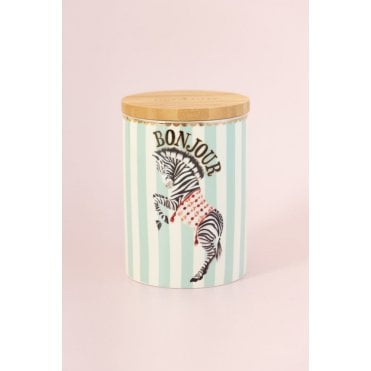 Zebra Storage Jar (Medium)