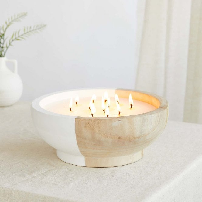 zesty lemons Scandi Driftwood Sandalwood & Musk Multi Wick Bowl Candle