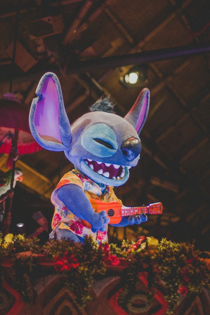 Stitch playing ukelele